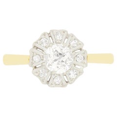 Edwardianischer 0,50ct Diamant-Cluster-Ring, um 1910