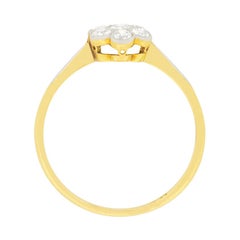 Edwardian 0.50 Carat Diamond Daisy Cluster Ring, circa 1910s