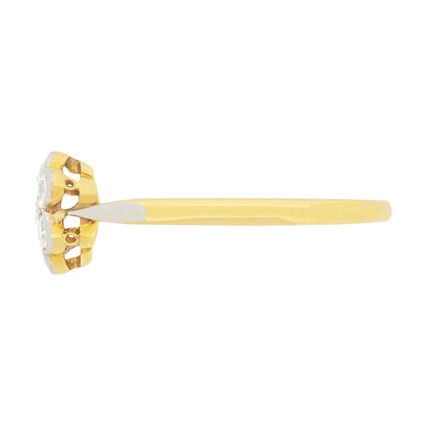 daisy diamond ring