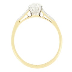 Edwardian 0.50ct Diamond Solitaire Ring, c.1910s