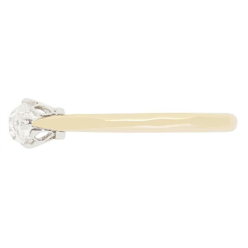 Edwardianischer Solitär-Diamantring (0,50ct), um 1910 (Alteuropäischer Brillantschliff) im Angebot