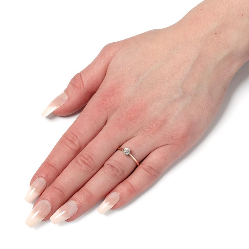 Edwardianischer Solitär-Diamantring (0,50ct), um 1910 für Damen oder Herren im Angebot