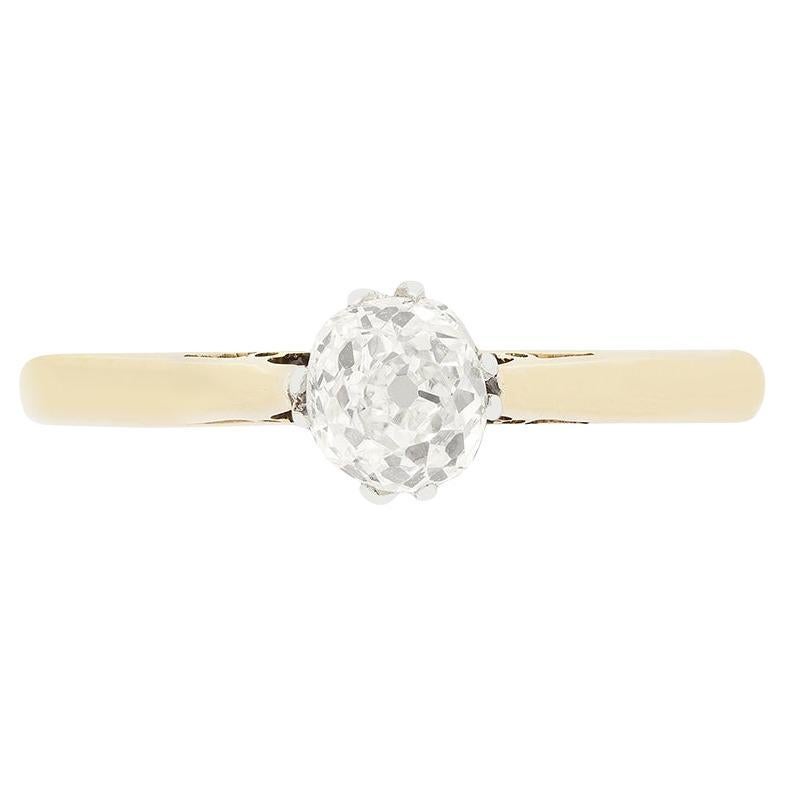 Edwardian 0.50ct Diamond Solitaire Ring, c.1910s