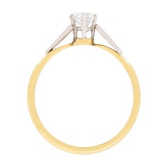 Edwardian 0.51 Carat Diamond Solitaire Ring, circa 1910