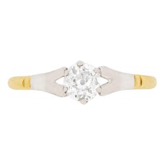 Solitär-Ring mit 0,51 Karat Diamant im Edwardianischen Stil, um 1910
