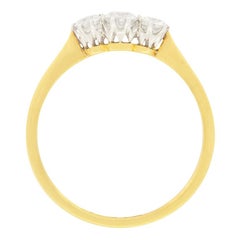 Edwardian 0.55ct Diamond Trilogy Ring, c.1910s