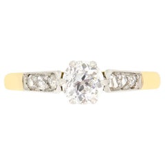 Edwardian 0.56ct Diamond Solitaire Ring, c.1910s