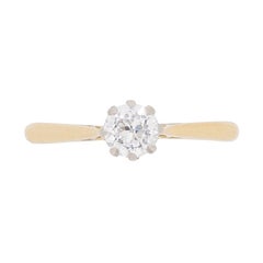 Antique Edwardian 0.60 Carat Diamond Solitaire Engagement Ring, circa 1910