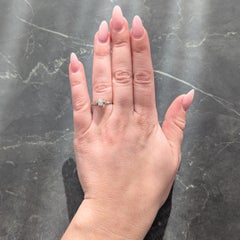 Edwardian 0.62 CTW Old Mine Diamond Platinum 18 K Gold Antique Engagement Ring