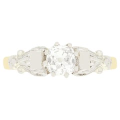 Edwardian 0.65ct Diamond Solitaire Ring, c.1910s