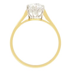Edwardian 0.68ct Diamond Solitaire Ring, c.1910s
