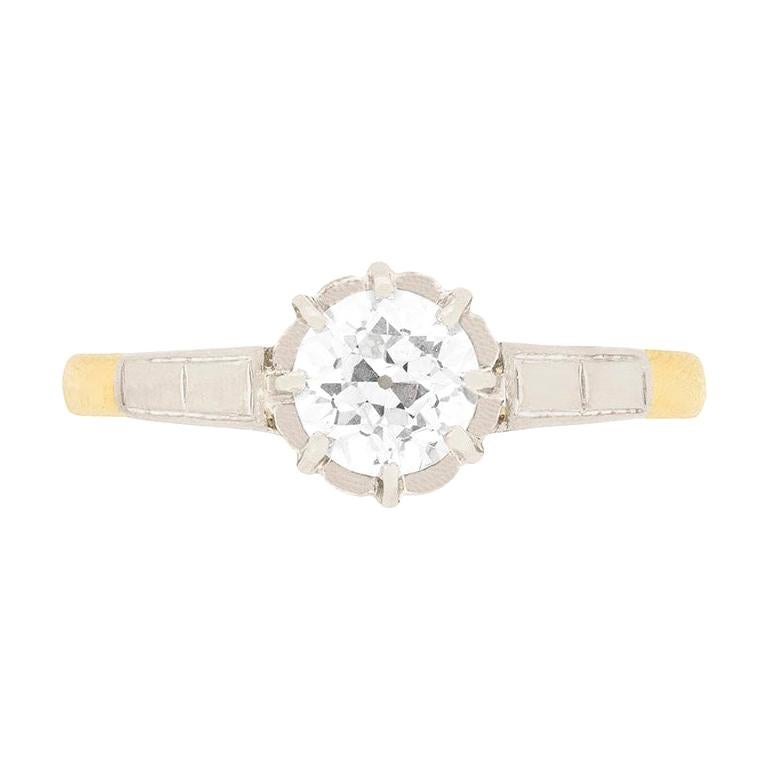 Edwardian 0.70 Carat Diamond Solitaire Engagement Ring, circa 1910