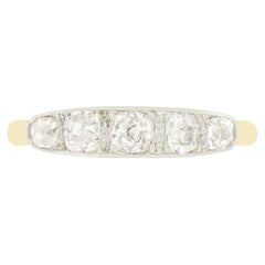 Edwardian 0.70ct Diamond Five Stone Ring, c.1910s