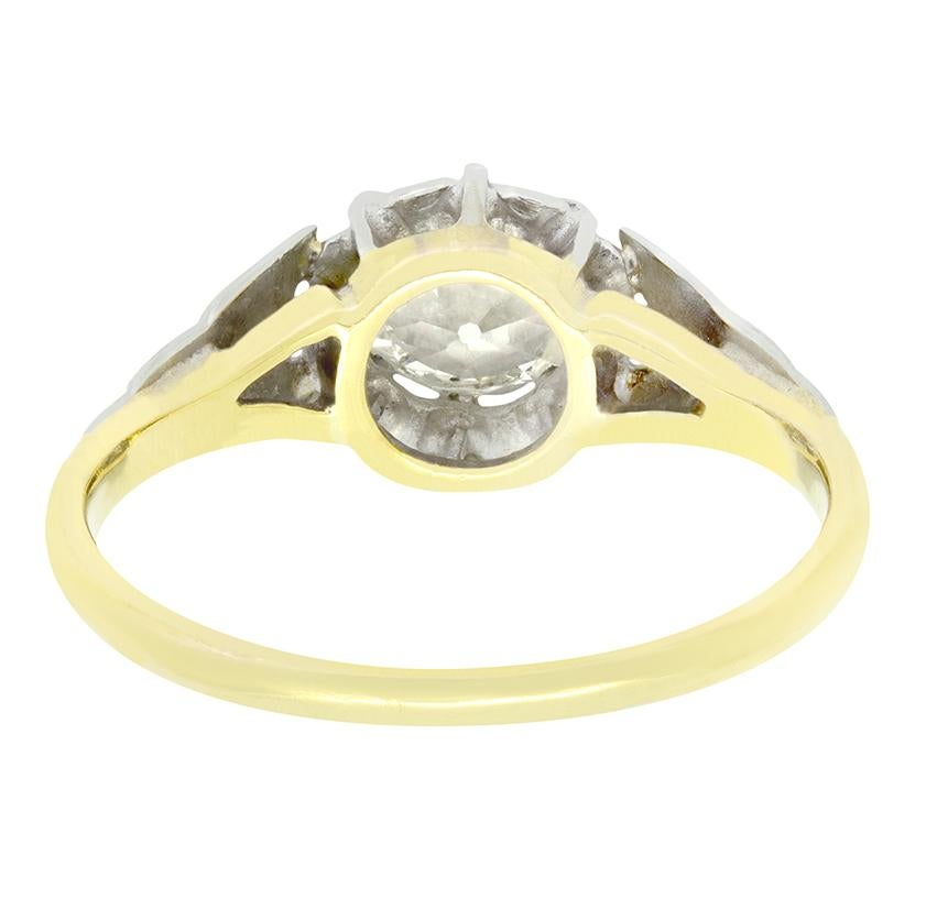 Edwardian 0.75ct Diamant Solitär Ring, um 1910 im Zustand „Gut“ im Angebot in London, GB