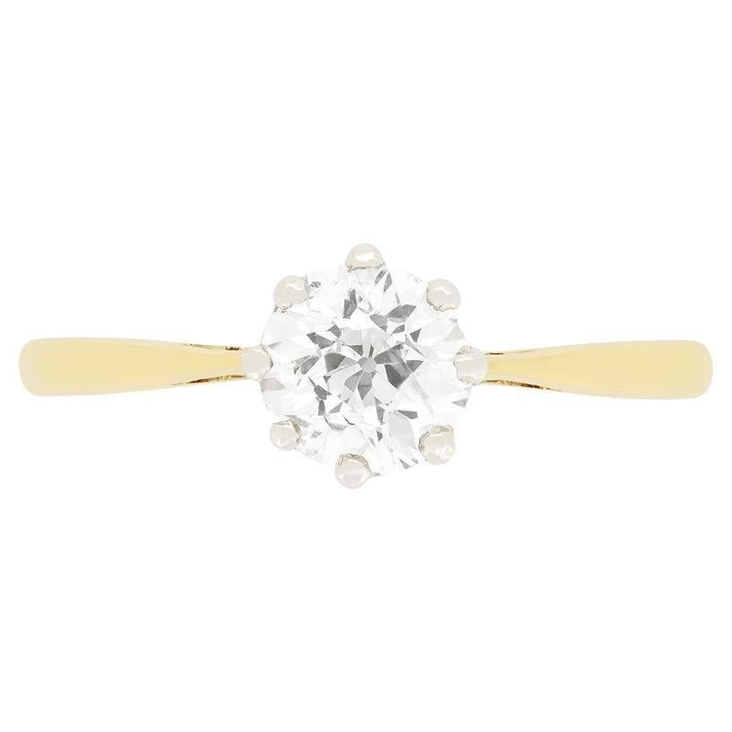 Edwardian 0.75ct Diamond Solitaire Ring, c.1910s