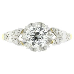 Edwardian 0.75ct Diamant Solitär Ring, um 1910