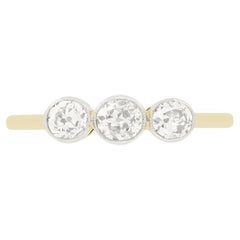 Edwardian 0.85ct Diamond Trilogy Ring, c.1910s
