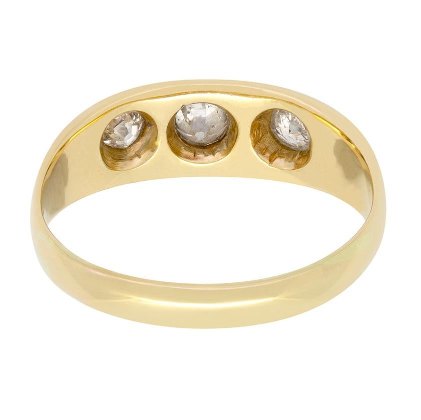 Bague d'homme édouardienne à 0,90ct de diamant, poinçonnée 1912 Bon état - En vente à London, GB