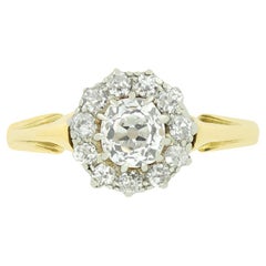 Edwardianischer 0,93ct Diamant-Cluster-Ring, um 1910