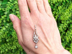 Edwardian 0.96 Carat Diamond and 14k Yellow Gold Pendant