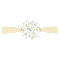 Edwardianischer 1,00ct Diamant Solitär Ring, um 1910