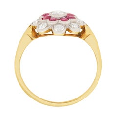Bague édouardienne en diamants et rubis de 1,00 carat au total, c. 1910