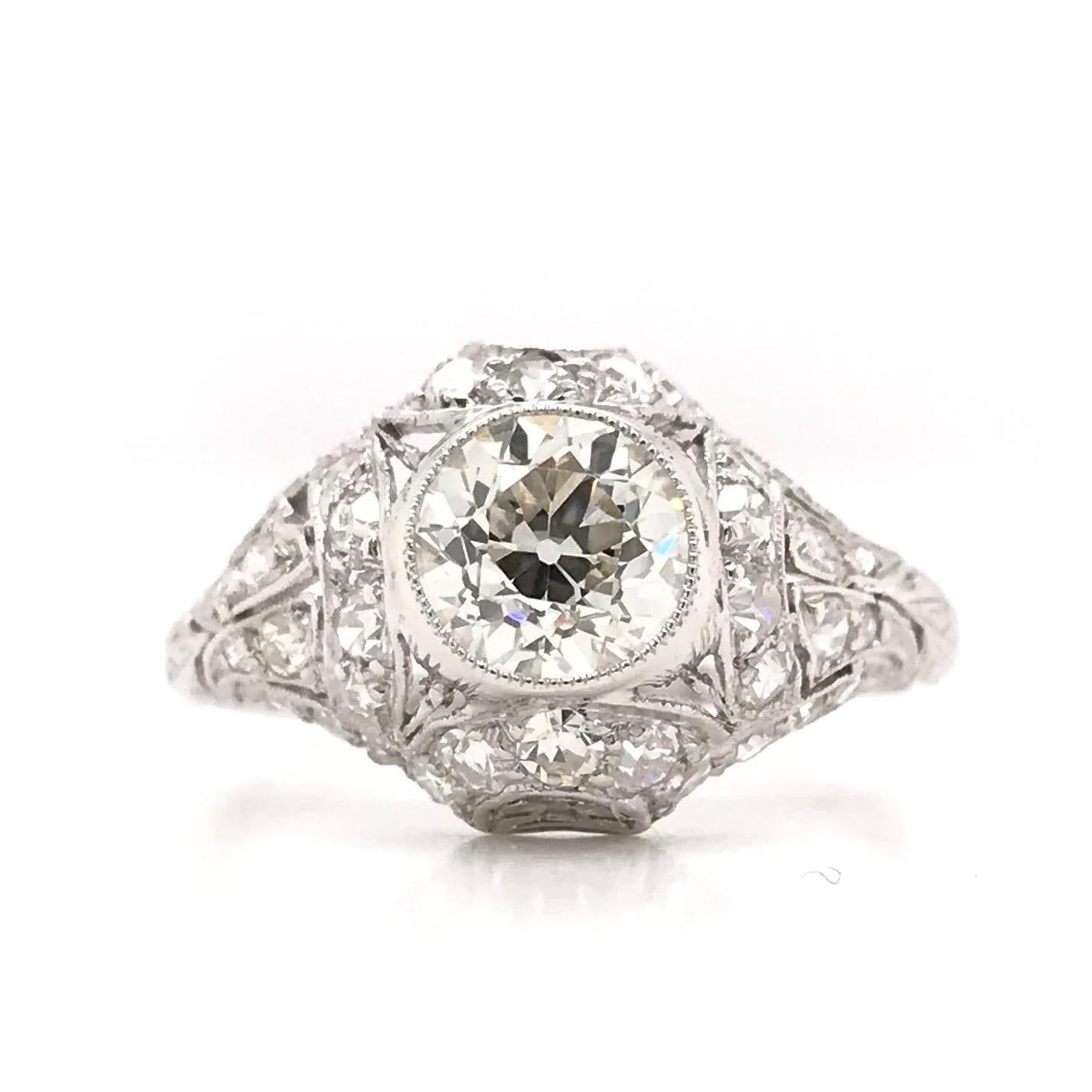 Women's Edwardian 1.05 Carat Diamond Ring