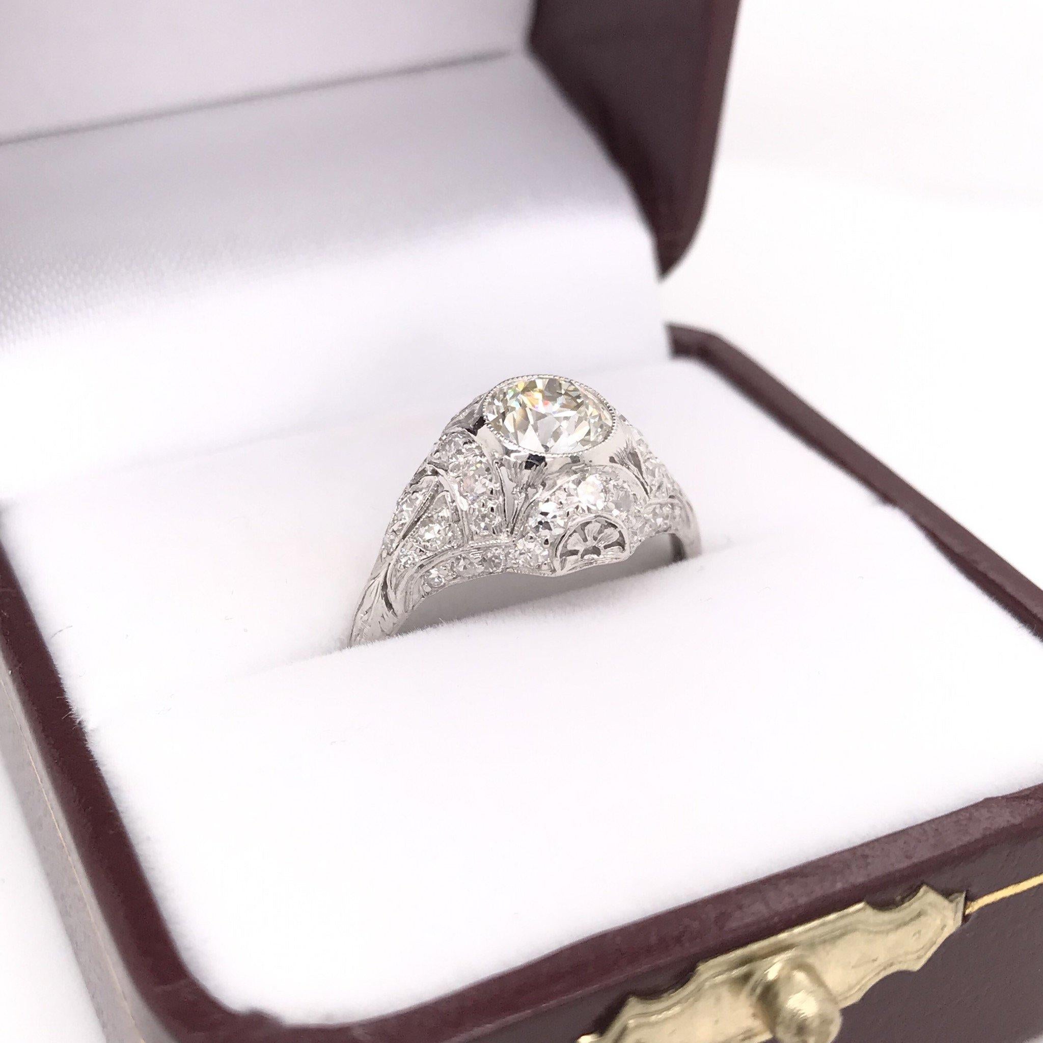 Edwardian 1.05 Carat Diamond Ring 2