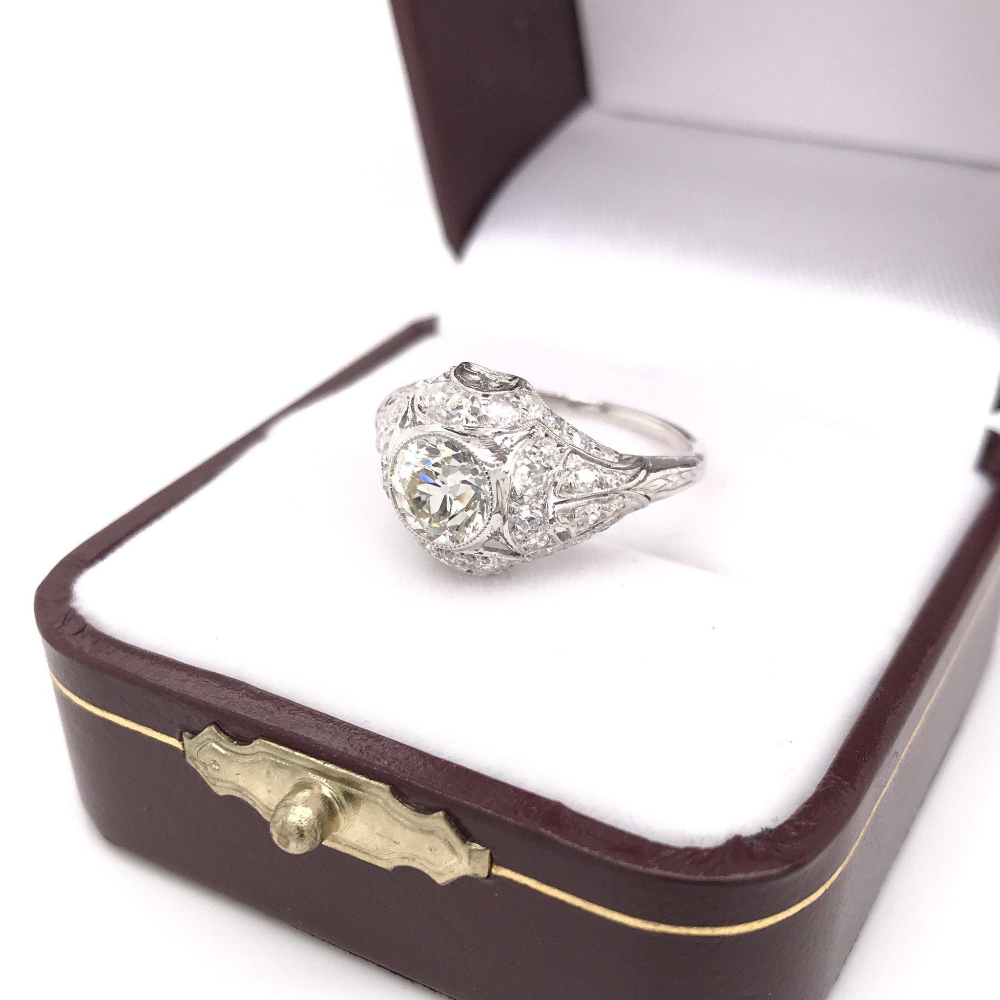 Edwardian 1.05 Carat Diamond Ring 3