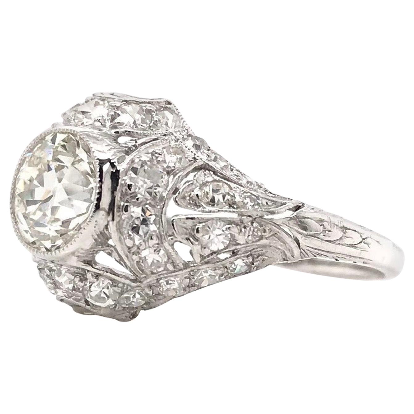 Edwardian 1.05 Carat Diamond Ring