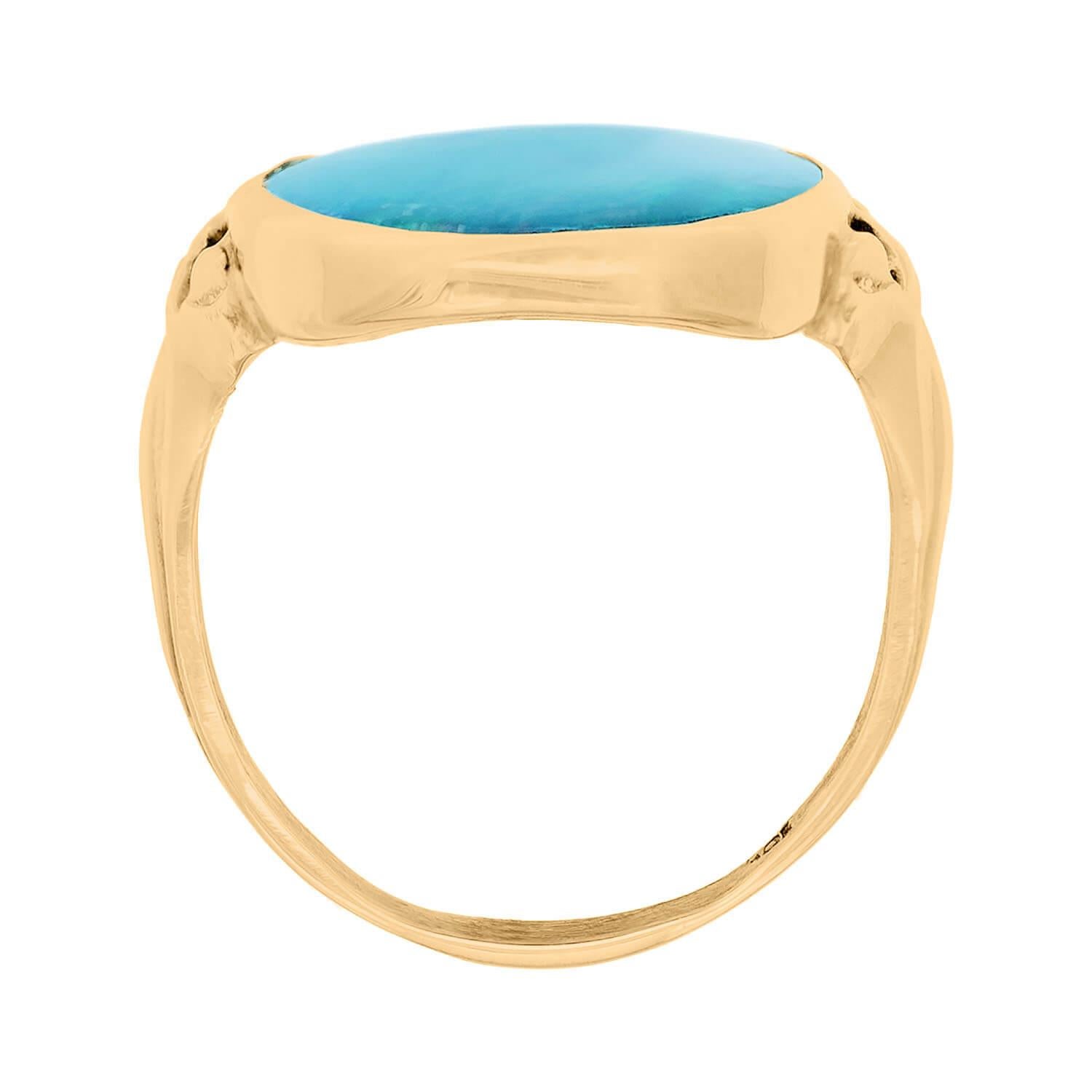 Edwardian 10k Australischer Schwarzer Opal Ring im Zustand „Gut“ in Narberth, PA