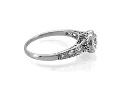 Edwardian 1.10 Carat Diamond Antique Engagement Ring Platinum