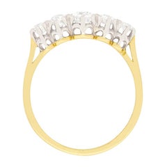 Edwardian 1.10 Carat Diamond Five-Stone Ring, circa 1910s