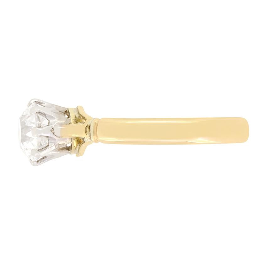 Edoardiano Anello solitario con diamante da 1,10 carati, Edwardiano, 1910 ca. in vendita