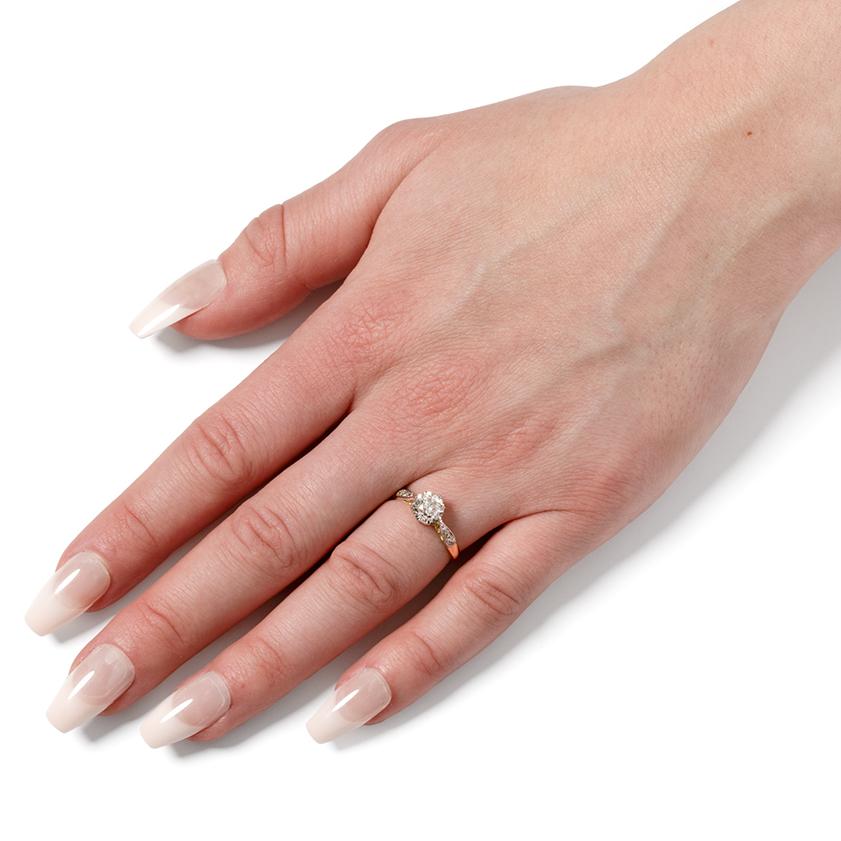 Edwardianischer 1,10-Karat-Diamant-Solitärring, um 1910 für Damen oder Herren im Angebot