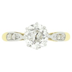 Edwardian 1.10ct Diamond Solitaire Ring, c.1910s