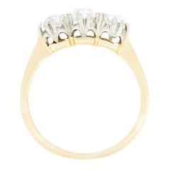 Edwardian 1.10ct Diamond Three Stone Ring, c.1910s