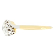 Edwardian 1.10ct Diamond Three Stone Twist Ring, c.1910s