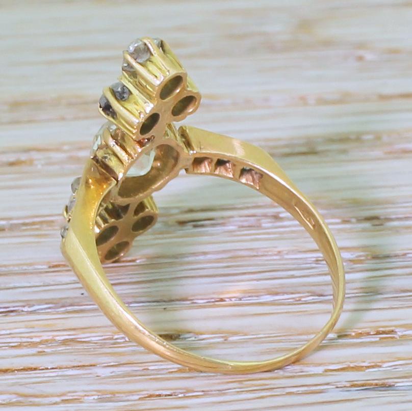 Women's Edwardian 1.20 Carat Old Mine Cut Diamond Ring For Sale