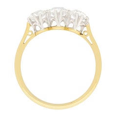 Edwardian 1.20 Carat Diamond Three-Stone Ring, circa 1910s