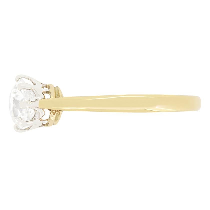 Old European Cut Edwardian 1.23ct Diamond Solitaire Ring, c.1910s