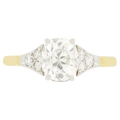 Edwardian 1.30ct Diamond Solitaire Ring, c.1910s