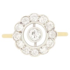 Anello Edwardiano con diamante a raggiera da 1,40 carati, 1910 ca.