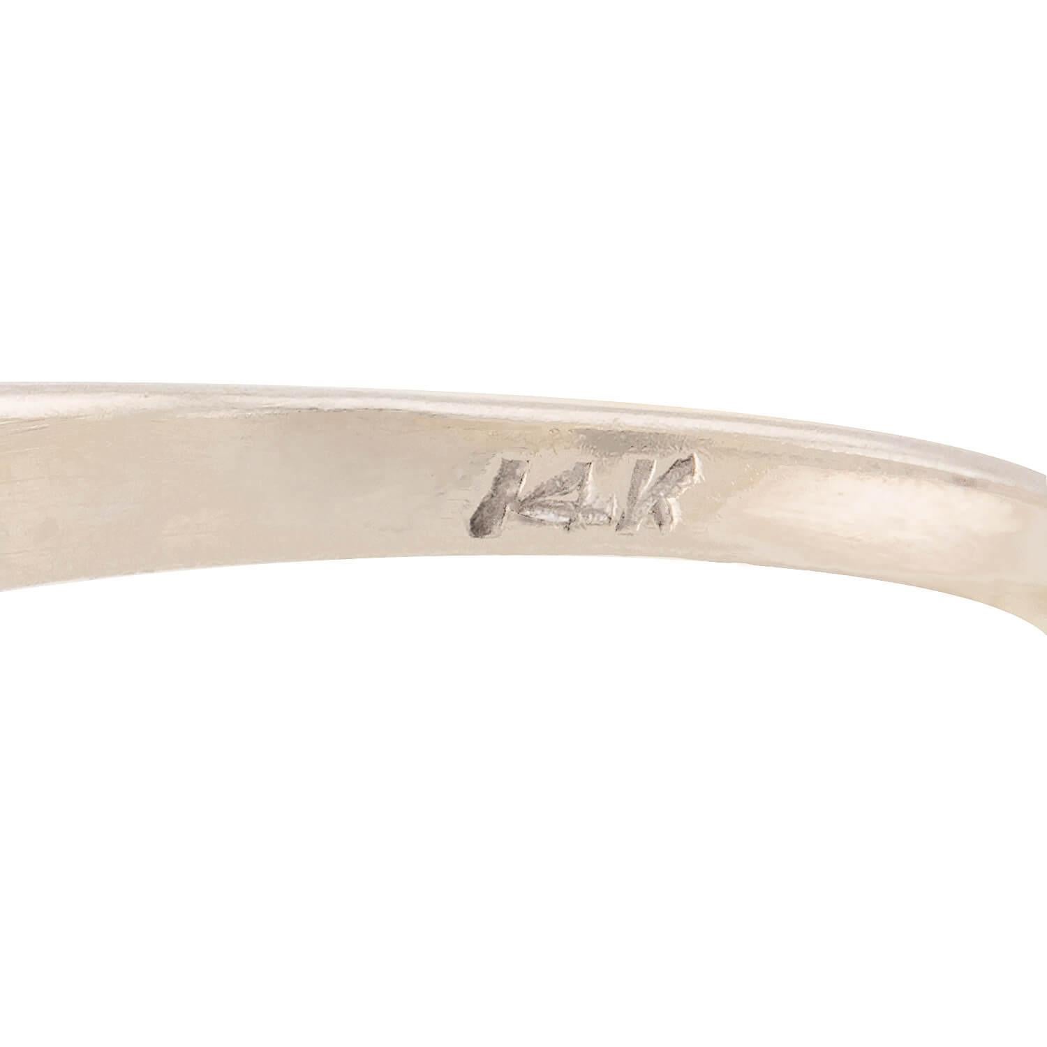 Edwardian 14k Diamond Acorn Motif Ring For Sale 1