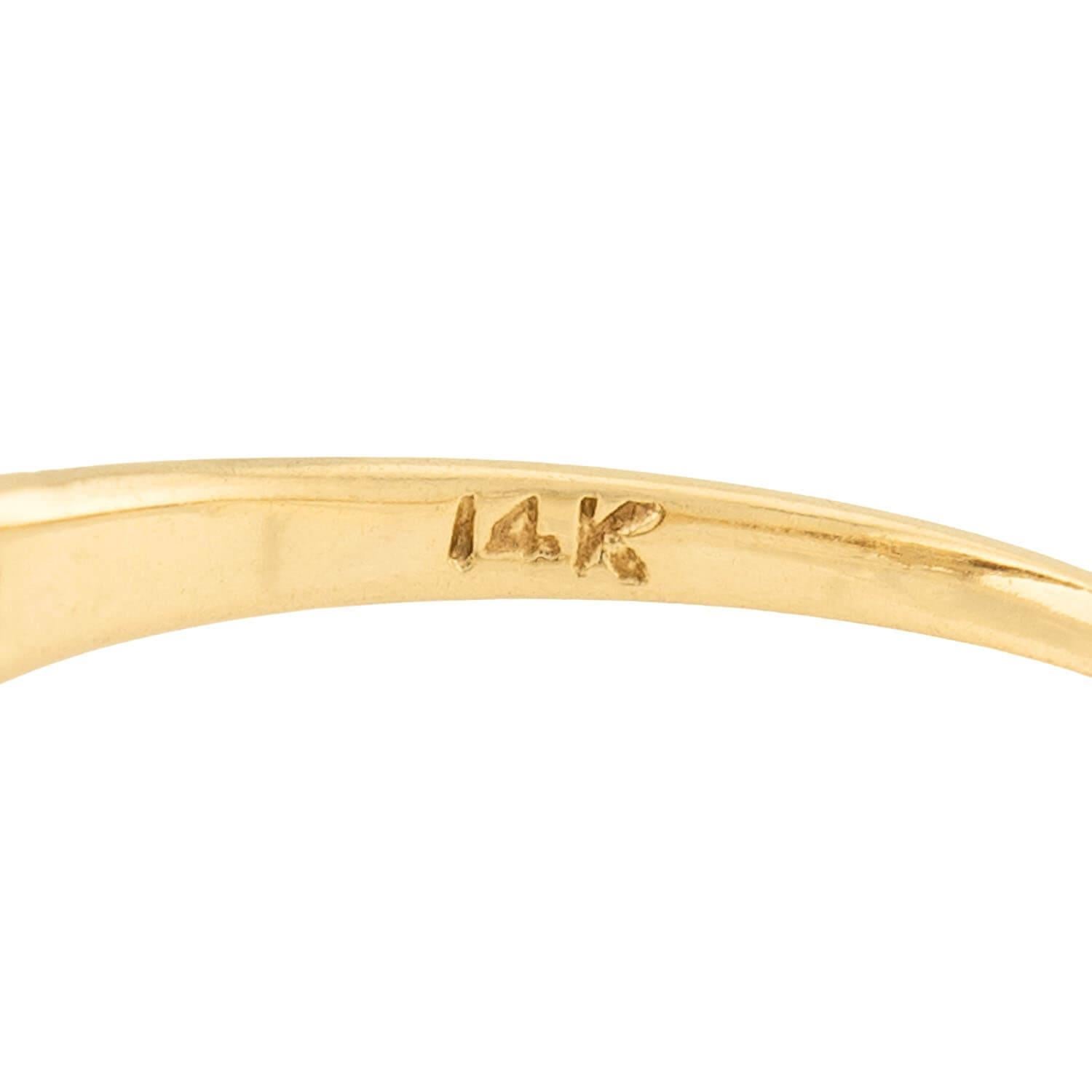 Anello di fidanzamento edoardiano con diamante 14k da 0,40 carati In condizioni buone in vendita a Narberth, PA