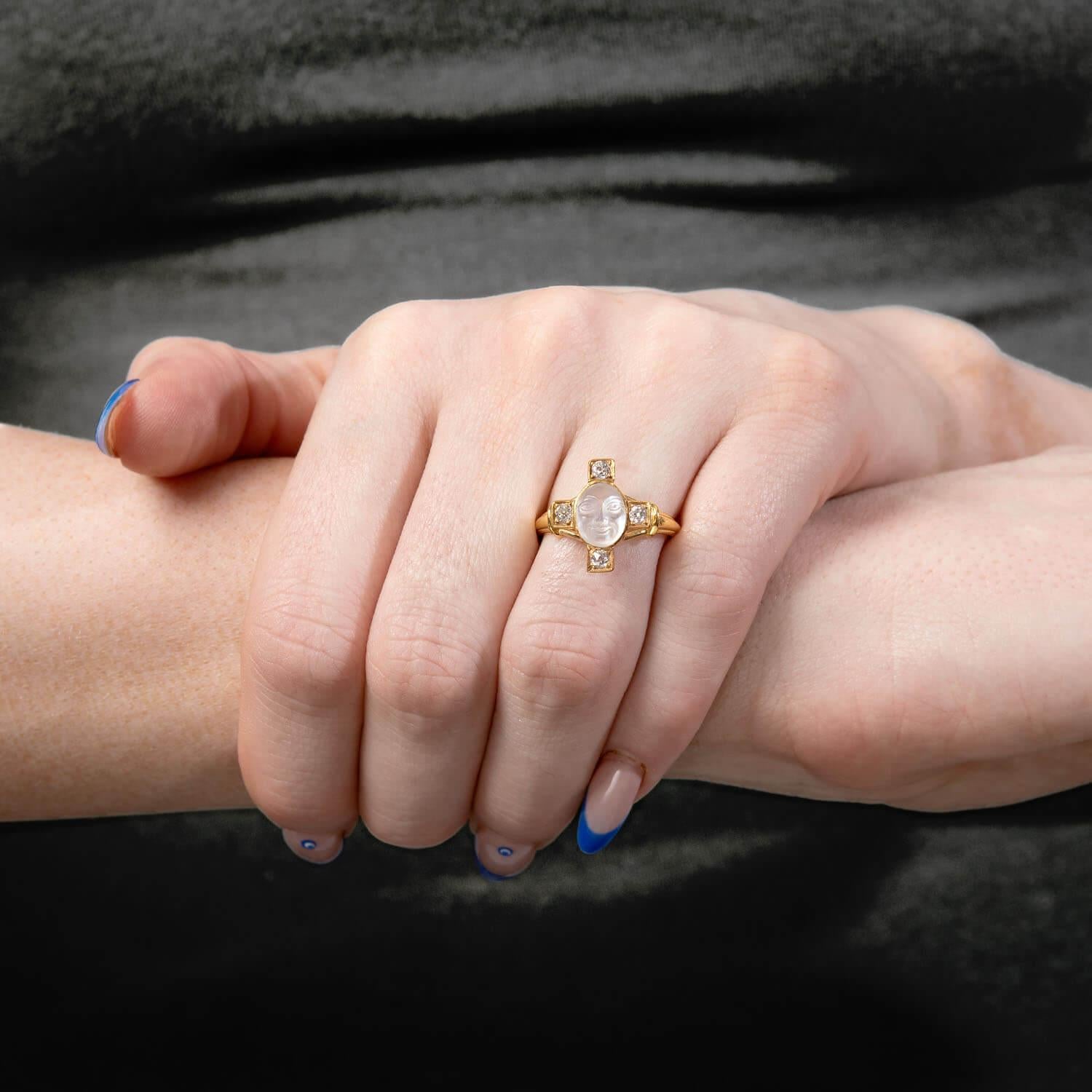 Bague édouardienne 14k 