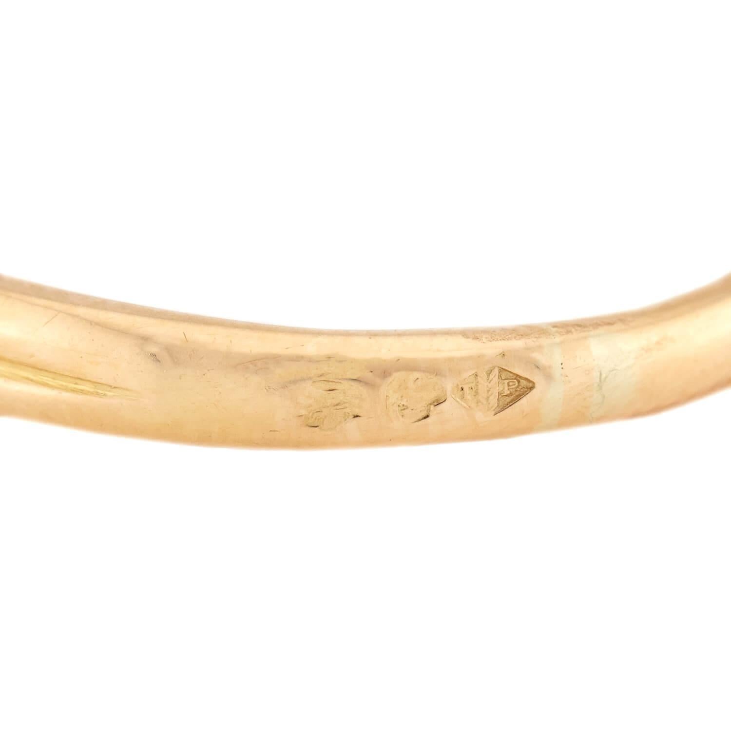 Edwardianischer 14k/Platin-Diamant-Verlobungsring 1 Karat im Angebot 1