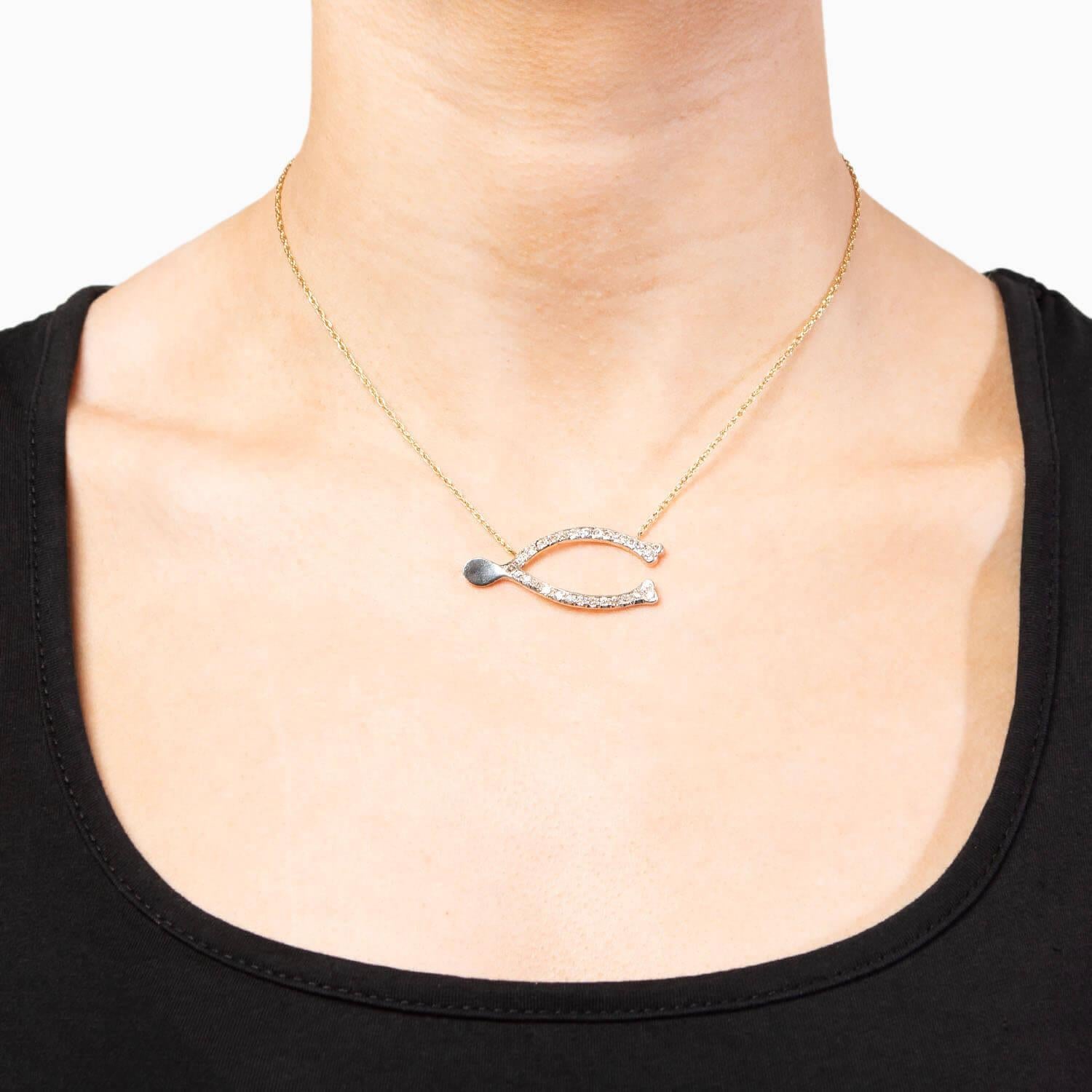 Collana edoardiana con diamanti a spina di pesce in 14k/platino in vendita 1