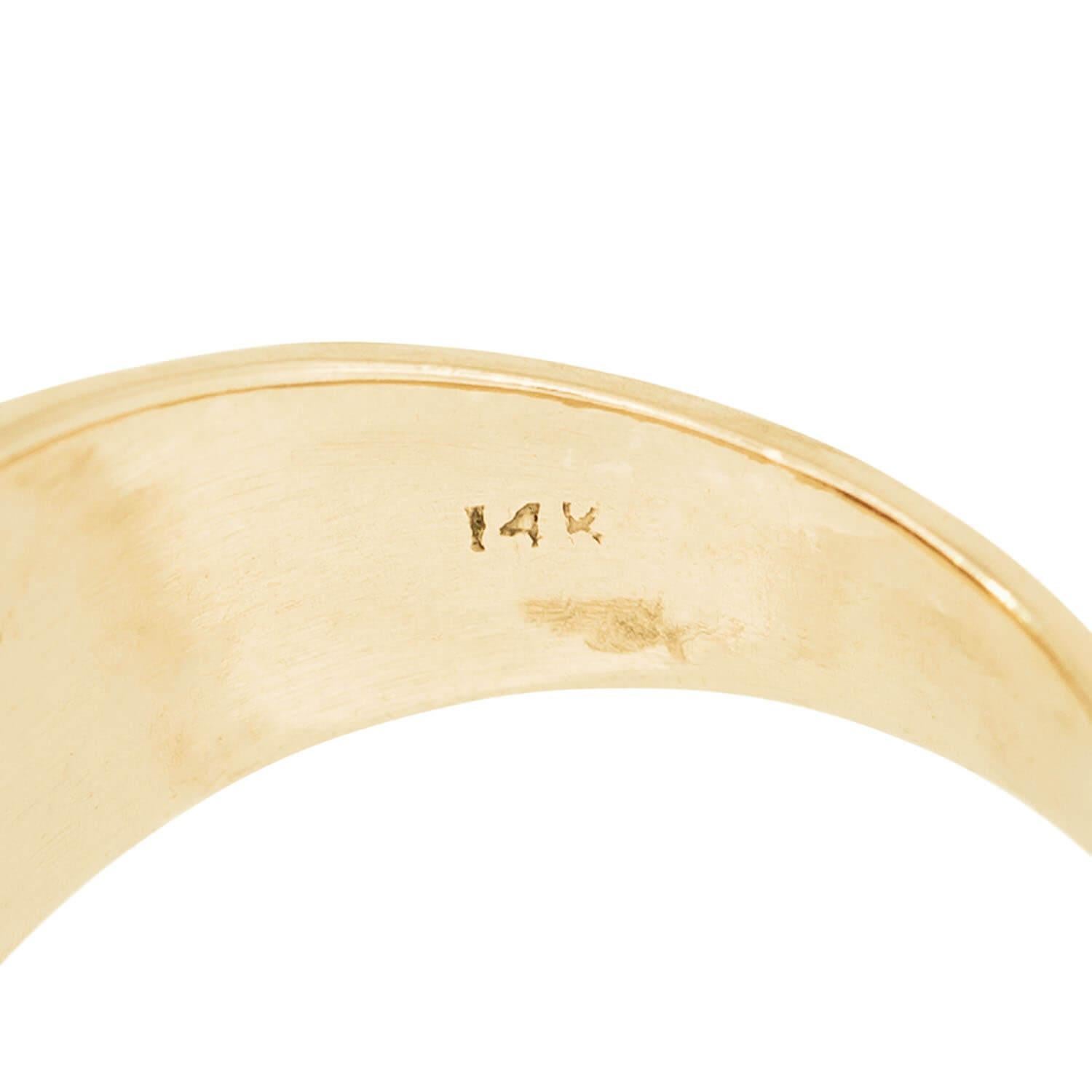 Edwardian 14K Star Sapphire Flush Mount Ring im Angebot 1