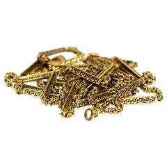 Edwardian 15 Carat Gold Fancy Link Longuard